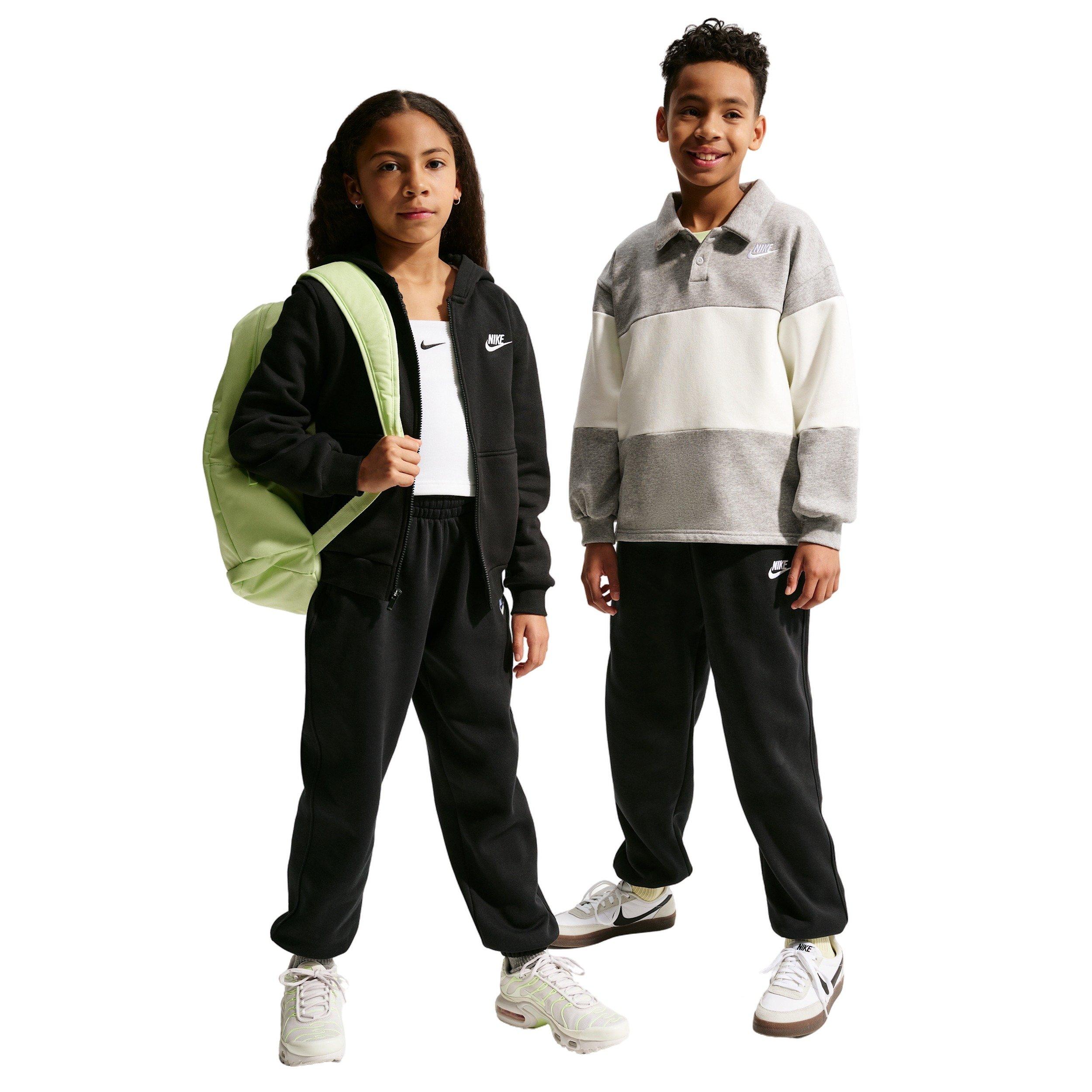 Nike Big Kids' Sportswear Club Fleece Loose Sweatpants - Black - BLACK